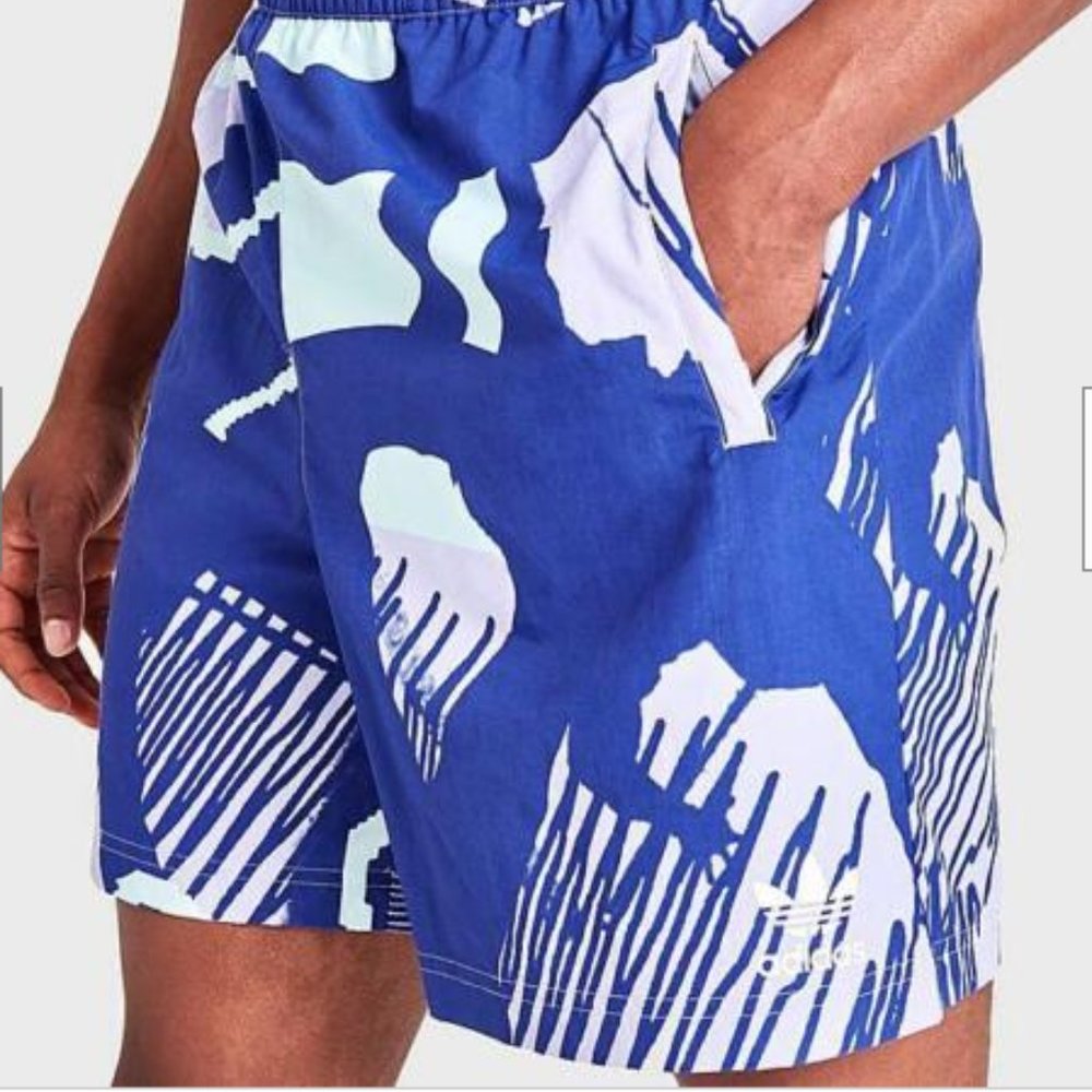 Adidas Men's Originals Adiplay Allover Print Shorts In Purple NEW XXL